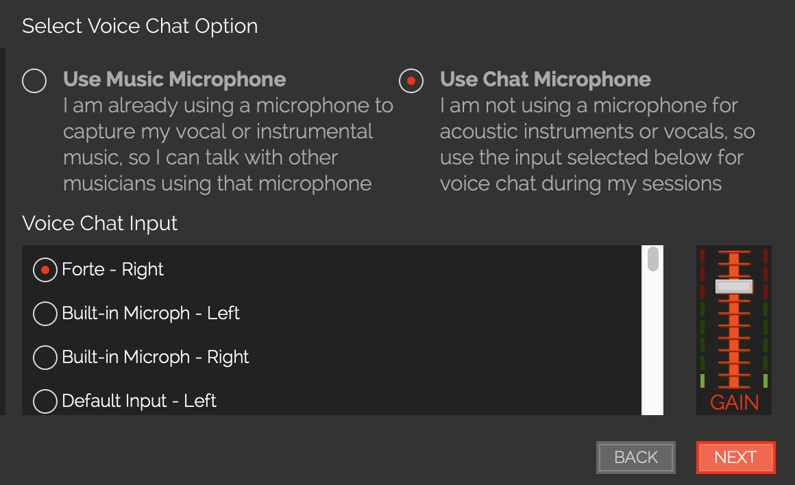 chat microphone